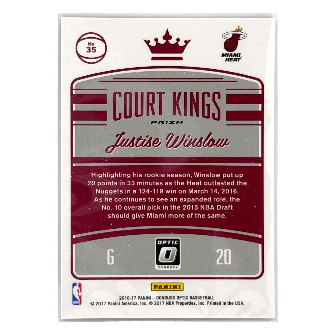 PANINI NBAカード DONRUSS OPTIC PRIZM JUSTISE WINSLOW MIAMI HEAT #35 中古 IT1