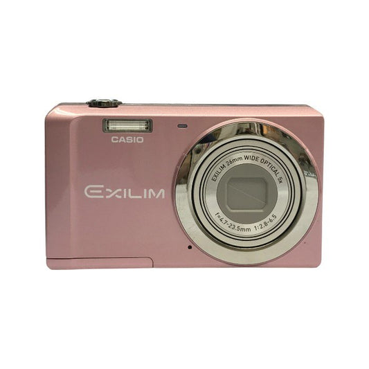 CASIO EXILIM コンパクト デジタルカメラ ピンク 光学5倍ズーム USB充電 EX-ZS5PK 中古 T1