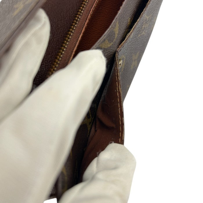 LOUIS VUITTON ルイヴィトン モノグラム ポルトモネクレディ 長財布 M61725 ブランド レディース メンズ 小銭入れ カード入れ 中古 Ｗ４