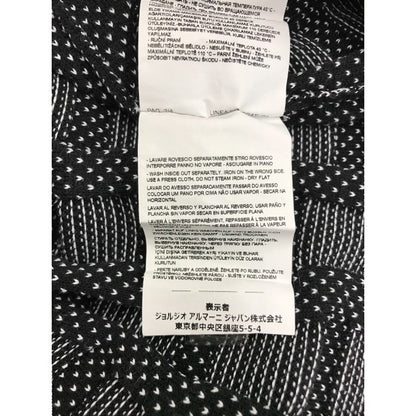EMPORIO ARMAN エンポリオアルマーニ ニットトップス ブラック/ホワイト格子 中古 M1