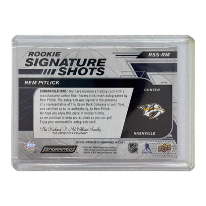 UPPER DECK NHLカード ENGRAINED REM PITLICK NASHVILLE 07/99 #RSS-RM 中古 IT1