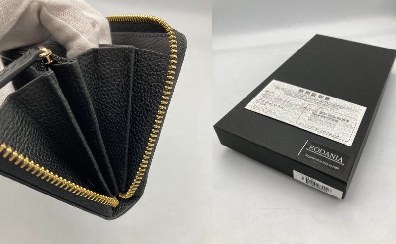 RODANIA ロダニア ダイヤモンドパイソン ラウンドファスナー 長財布 RDOP276BK 中古 D4
