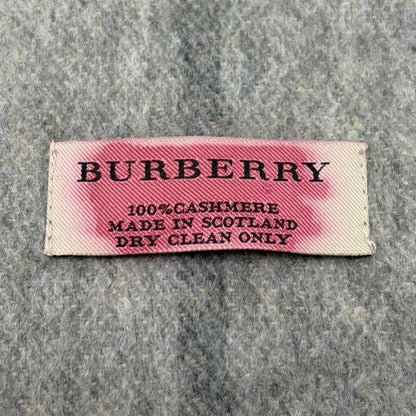 BURBERRY バーバリー メガチェック カシミヤ 100％ マフラー グレー ベージュ ストール ブランド レディース メンズ 秋 冬 チェック柄 中古 W４