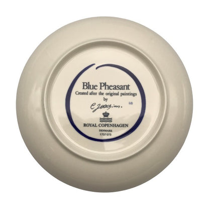 ロイヤルコペンハーゲン ブルーフェザン カップ/ソーサー/プレート セット ペア モーニングセット Blue Pheasant 羽模様 中古 T1