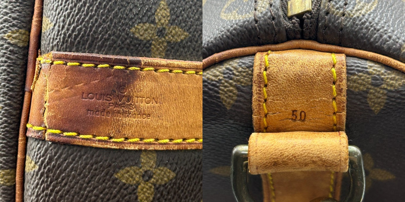 LOUIS VUITTON ルイヴィトン モノグラム キーポル バンドリエール 50 ボストンバッグ M41416 鞄 ブランド 大きめ 旅行 ハンドバッグ ショルダー 中古 W４