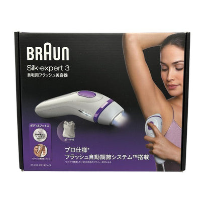 未使用品 BRAUN ブラウン Silk・expert3 シルクエキスパート 光美容器 BD3005 脱毛 ムダ毛 家電 足 腕 脇 中古 W４