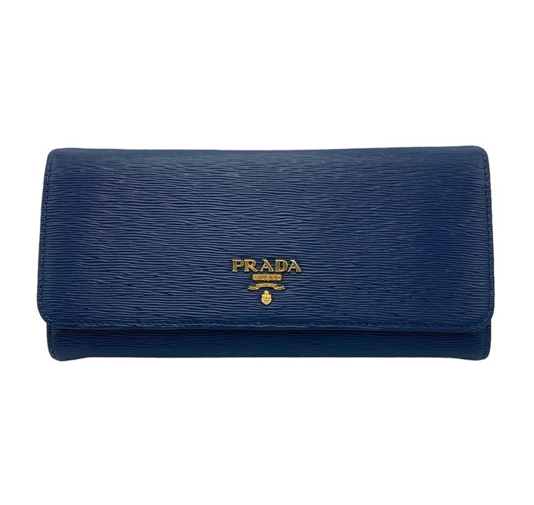 PRADA プラダ VITELLO MOVE ヴィッテロムーブ 2つ折り長財布 中古 D4