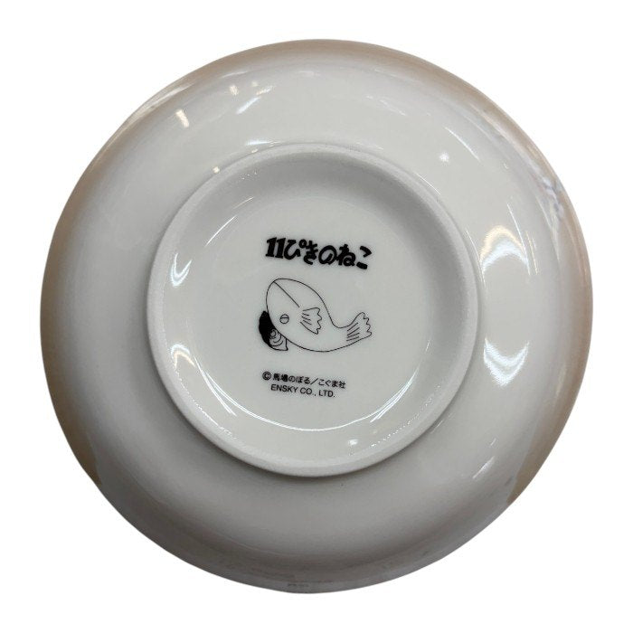 未使用品 エンスカイ 11ぴきのねこの皿 麺どんぶりとレンゲセット ラーメン 食器 馬場のぼる こぐま社 キャラクター 中古 W４
