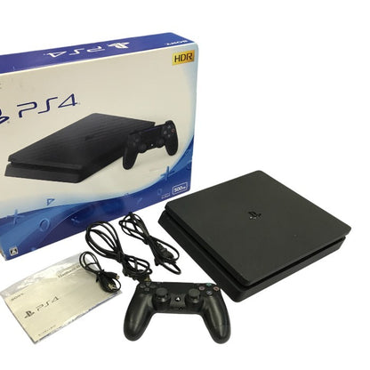SONY PlayStation プレイステーション4 本体 ジェット・ブラック 500GB HDR スロットイン CUH-2100AB01 中古 T1