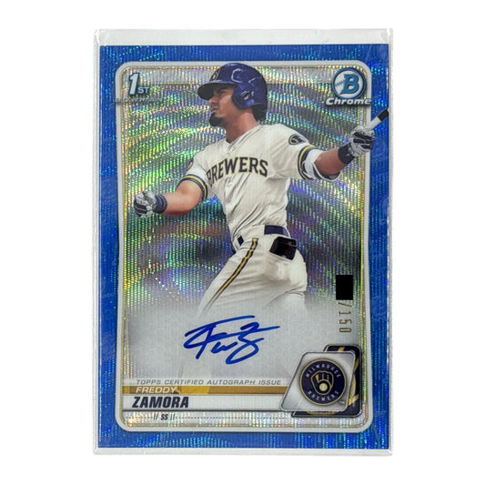 TOPPS MLBカード BOWMAN CHROME 1ST FREDDY ZAMORA MILWAUKEE BREWERS /150 #CDA-FZ 中古 IT1