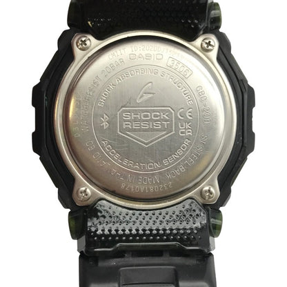 CASIO G-SHOCK G-SQUAD 腕時計 メンズ クォーツ デジタル ランニング トレーニング モバイルリンク ブラック GBD-200-1JF 中古 T1
