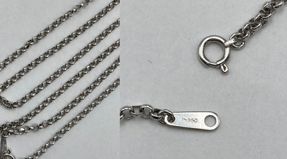 K18WG/Pt850 パール(南洋黒真珠)10mm ダイヤ0.23ct ネックレス 中古 D4