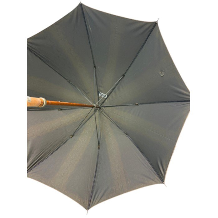 Gianni Versace ジャンニ ヴェルサーチ 雨傘 ペイズリー柄 長傘 傘 レディース 総柄 ブラウン 中古 W1