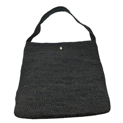 HELENKANINSKI ヘレンカミンスキー ラフィア Loto ワンショルダー バッグ 鞄 チャコールブラック 肩掛け レディース 中古 W４