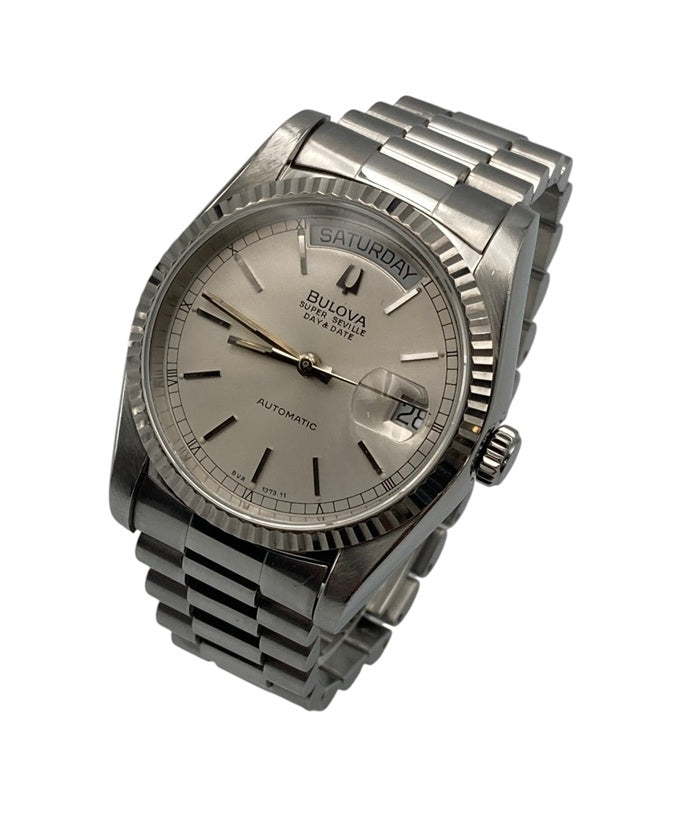 [訳アリ] BULOVA ブローバ スーパーセビル デイデイト オートマティック 腕時計 中古 D4