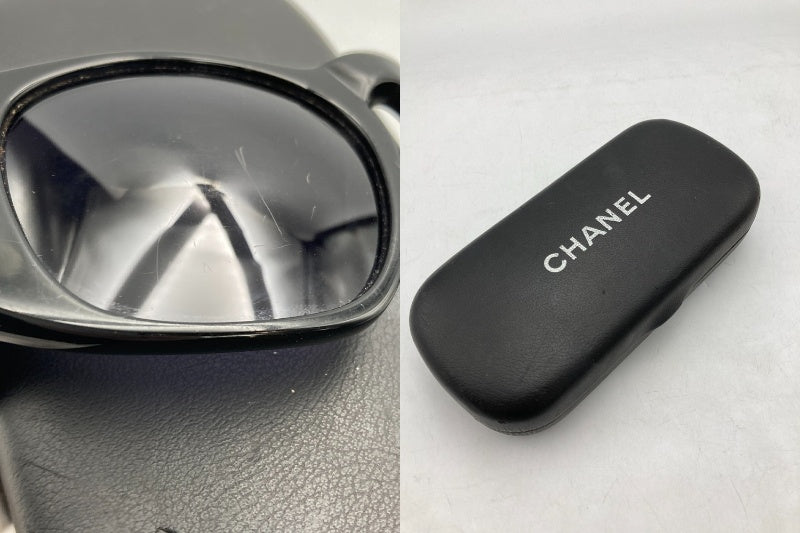 CHANEL シャネル サングラス レディース マトラッセ ココマーク ヴィンテージ フルリム  01450 94305 中古 D4