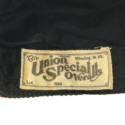 FREEWHEELERS フリーホイーラーズ UNION SPECIAL OVERALLS キャスケット メンズ コーデュロイ ワークキャップ ハンチング 帽子 ブラウン 中古 T1