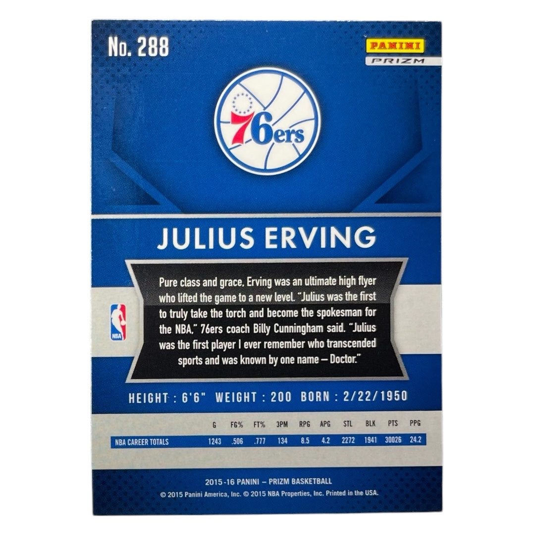 PANINI NBAカード PRIZM JULIUS ERVING PHILADELPHIA 76ERS #288 中古 IT2