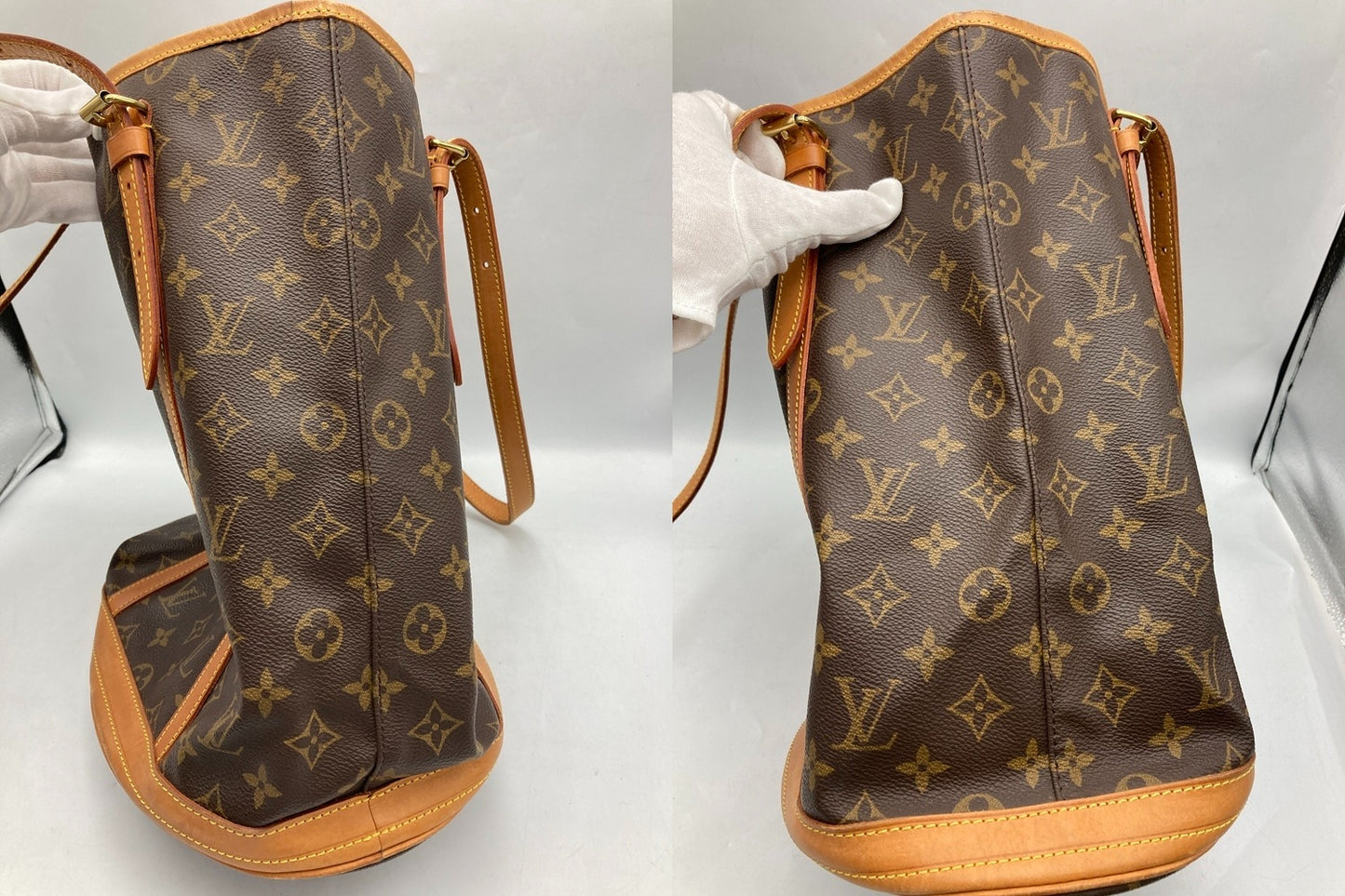LOUIS VUITTON ルイヴィトン モノグラム バケットGM M42236 中古 D4