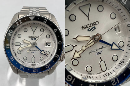 SEIKO セイコー 5スポーツ SKXシリーズ GMT オートマティック 腕時計 SBSC017 中古 D4