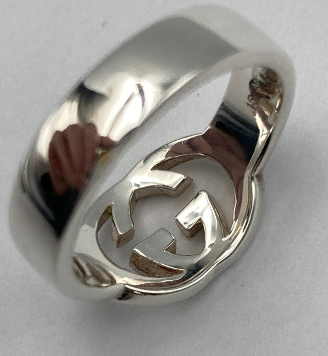 GUCCI グッチ インターロッキングG ブリットリング シルバー925 サイズ14.5号 中古 D4