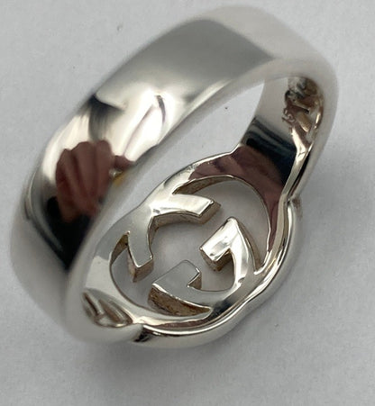 GUCCI グッチ インターロッキングG ブリットリング シルバー925 サイズ14.5号 中古 D4