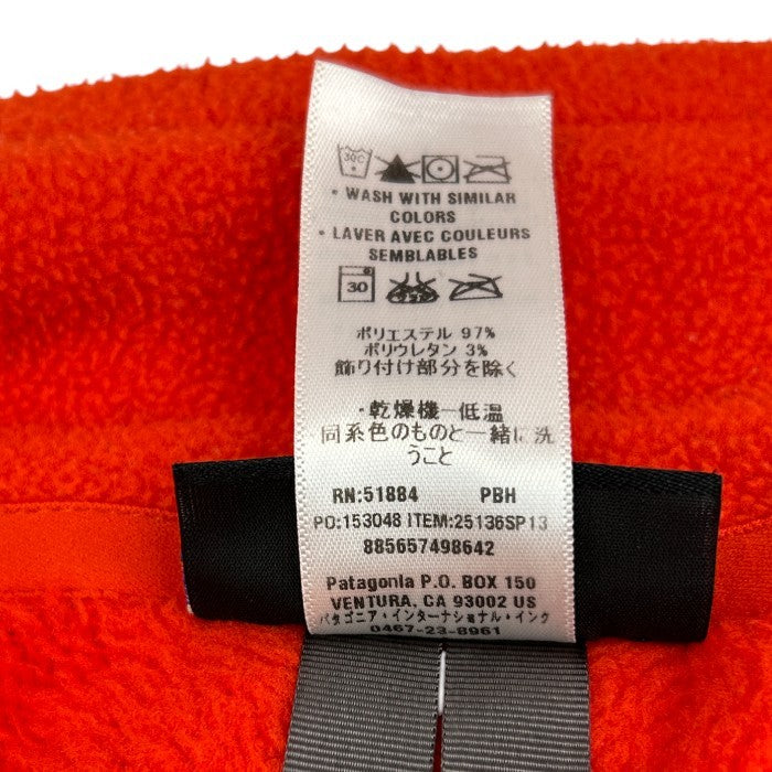 Patagonia パタゴニア フリースジャケット 25136SP13 L アウター オレンジ メンズ 中古 W1