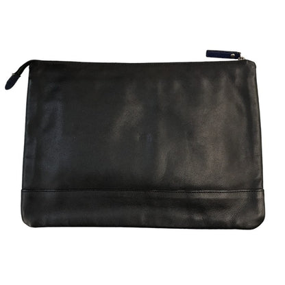 BURBERRY BLACK LABEL バーバリーブラックレーベル クラッチバッグ メンズ レザー セカンドバッグ ブラック/ブルー D1174-812-09 中古 T1