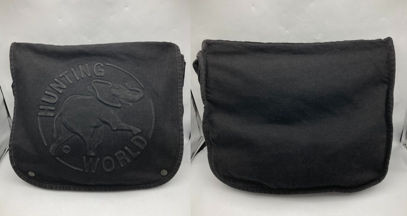 HUNTING WORLD ハンティングワールド USA製 デニム ショルダーバッグ 中古 D4