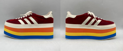 GUCCI×adidas グッチ×アディダス GAZELLE ガゼル 厚底 スニーカー 707871 サイズ23.5cm レディース 中古 D4