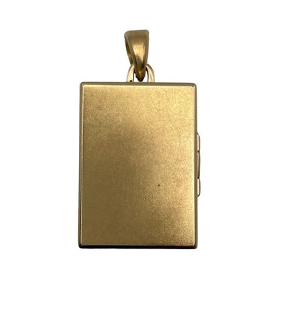 K18 ボックス型 ロケット ペンダントトップ 中古 D4