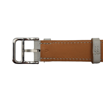 HERMES エルメス Hウォッチ 腕時計 レディース アナログ クォーツ アイスブルー HH1-210 スクエア 中古 T1