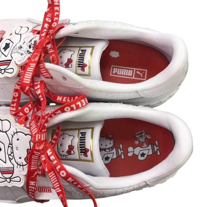 puma×ハローキティ コラボスニーカー レディース オールシーズン 厚底 ホワイト 25cm 372328-01 中古 M1