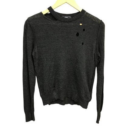 DIESEL ディーゼル ニット トップス レディース 秋冬 セーター アルパカ混 グレー XSサイズ 中古 M1