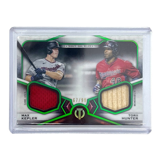 TOPPS MLBカード TRIBUTE MAX KEPLER TORII HUNTER MINNESOTA TWINS 67/99 #DR2-KH 中古 IT1