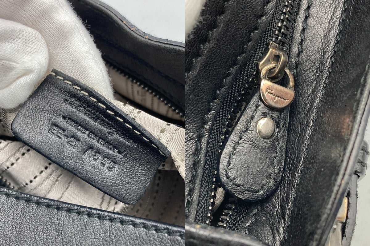 Salvatore Ferragamo サルヴァトーレフェラガモ ガンチーニ ワンショルダーバッグ 中古 D4