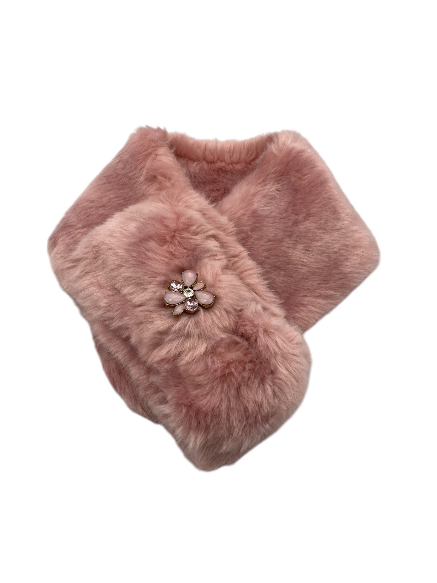 TOCCA トッカ エコファー ティペット ピンク 中古 D4