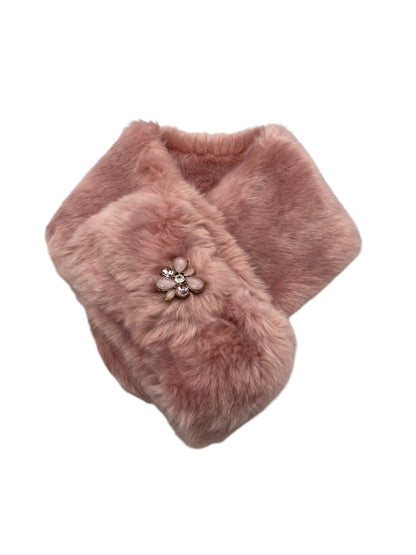 TOCCA トッカ エコファー ティペット ピンク 中古 D4