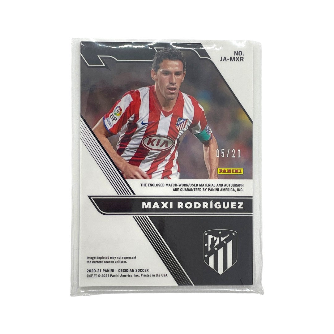 PANINI サッカーカード OBSIDIAN JERSEY AUTOGRAPHS MAXI RODRIGUEZ ATLETICO DE MADRID 05/20 #JA-MXR 中古 IT1