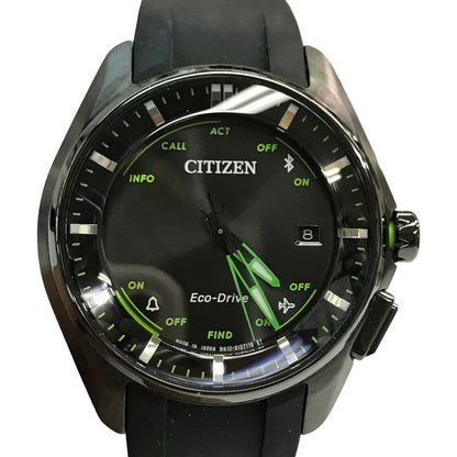 CITIZEN シチズン エコドライブ 腕時計 ユニセックス アナログ ソーラー Eco-Drive チタン Bluetooth ブラック/グレー W410MV-02 C 中古 T1