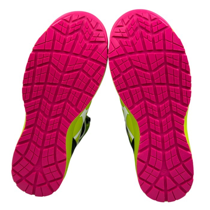 ASICS アシックス ワーキング スニーカーブーツ ウィンジョブ CP304 BOA ネオンライム 27.0 cm 靴 シューズ WINJOB 安全靴 メンズ 中古 W1