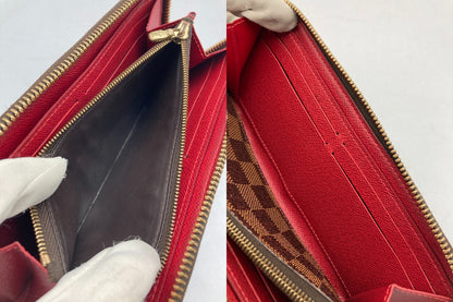 LOUIS VUITTON ルイヴィトン ダミエ ポルトフォイユ・クレマンス N60534 中古 D4