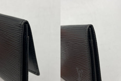 LOUIS VUITTON ルイヴィトン エピ ポルトエン カルト クレディ 長札入れ M63602 ノワール 中古 D4