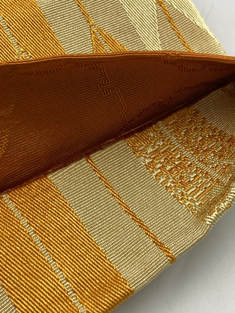 半幅帯 矢羽 矢羽根模様 中古 D4