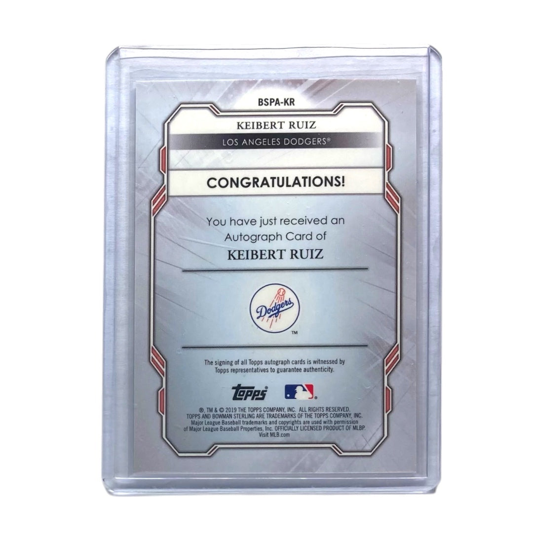 TOPPS MLBカード BOWMAN STERLING KEIBERT RUIZ LOS ANGELES DODGERS #BSPA-KR 中古 IT2