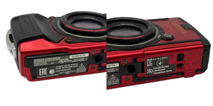 OLYMPUS デジタルカメラ Tough TG-6 レッド 1200万画素CMOS F2.0 15m 防水 100kgf耐荷重 GPS 内蔵Wi-Fi TG-6RED オリンパス デジカメ 水中撮影 アウトドア 防じん 耐衝撃 中古 W1