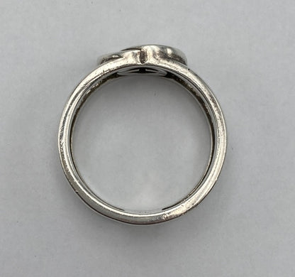 GUCCI グッチ インターロッキングG リング シルバー925 16号 中古 D4