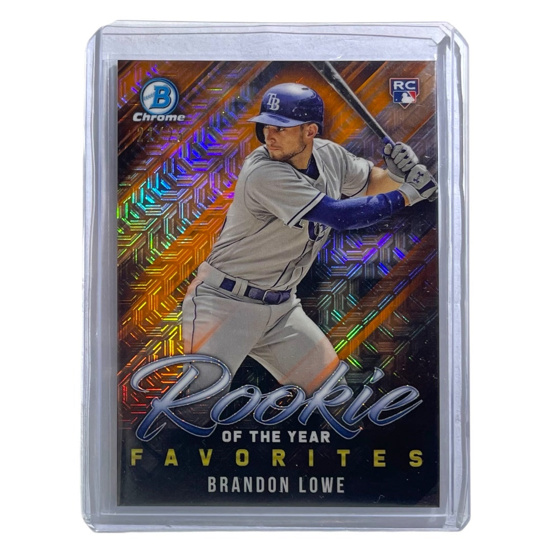 TOPPS MLBカード BOWMAN CHROME BRANDON LOWE TAMPA BAY RAYS /25 #ROYF-2 中古 IT2