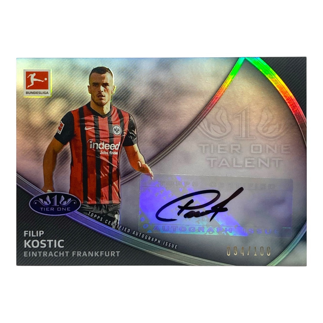 TOPPS サッカーカード TIER ONE FILIP KOSTIC FRANKFURT 094/100 #TT-FK 中古 IT2