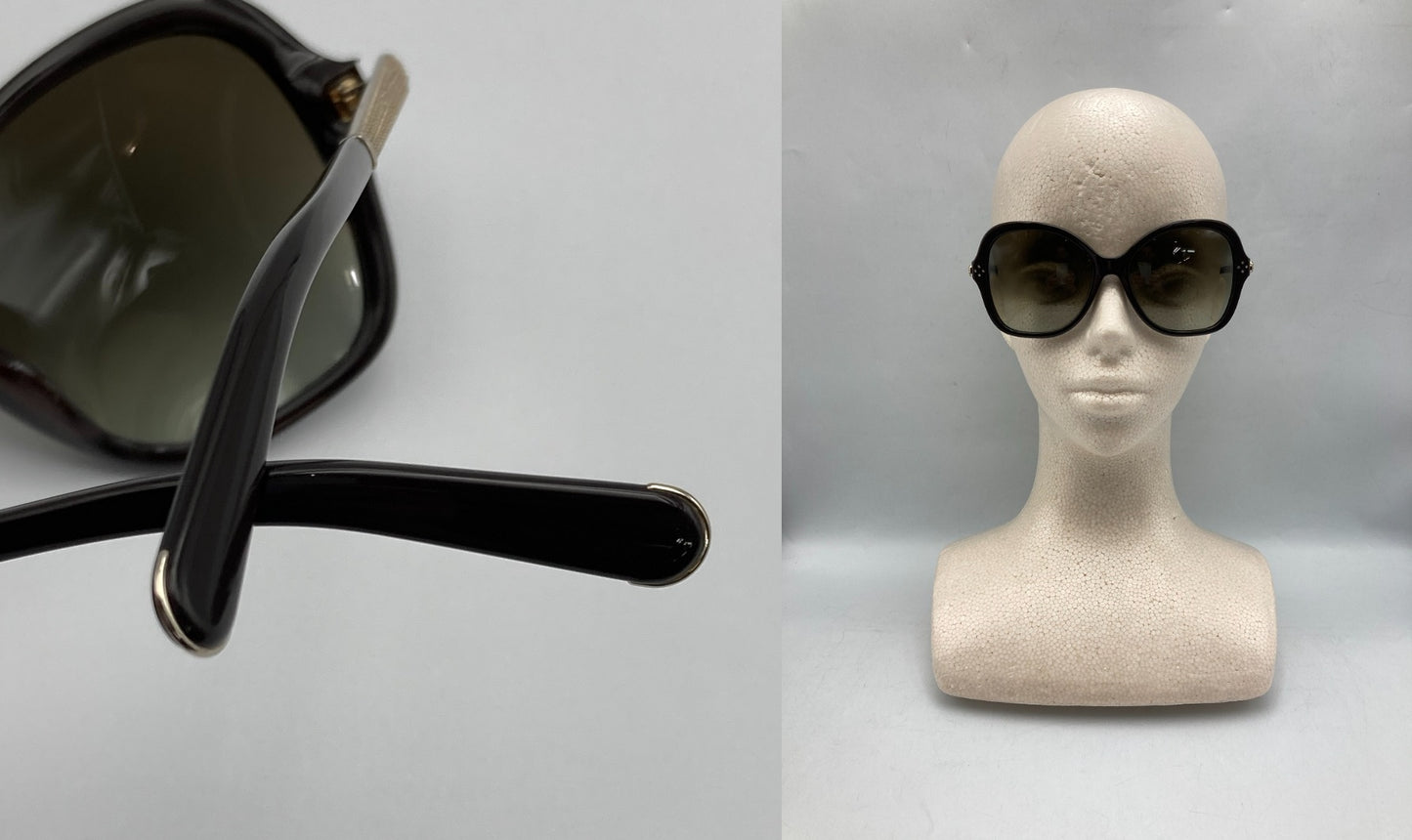 Chloe クロエ ラインストーン サングラス CE658SR 中古 D4